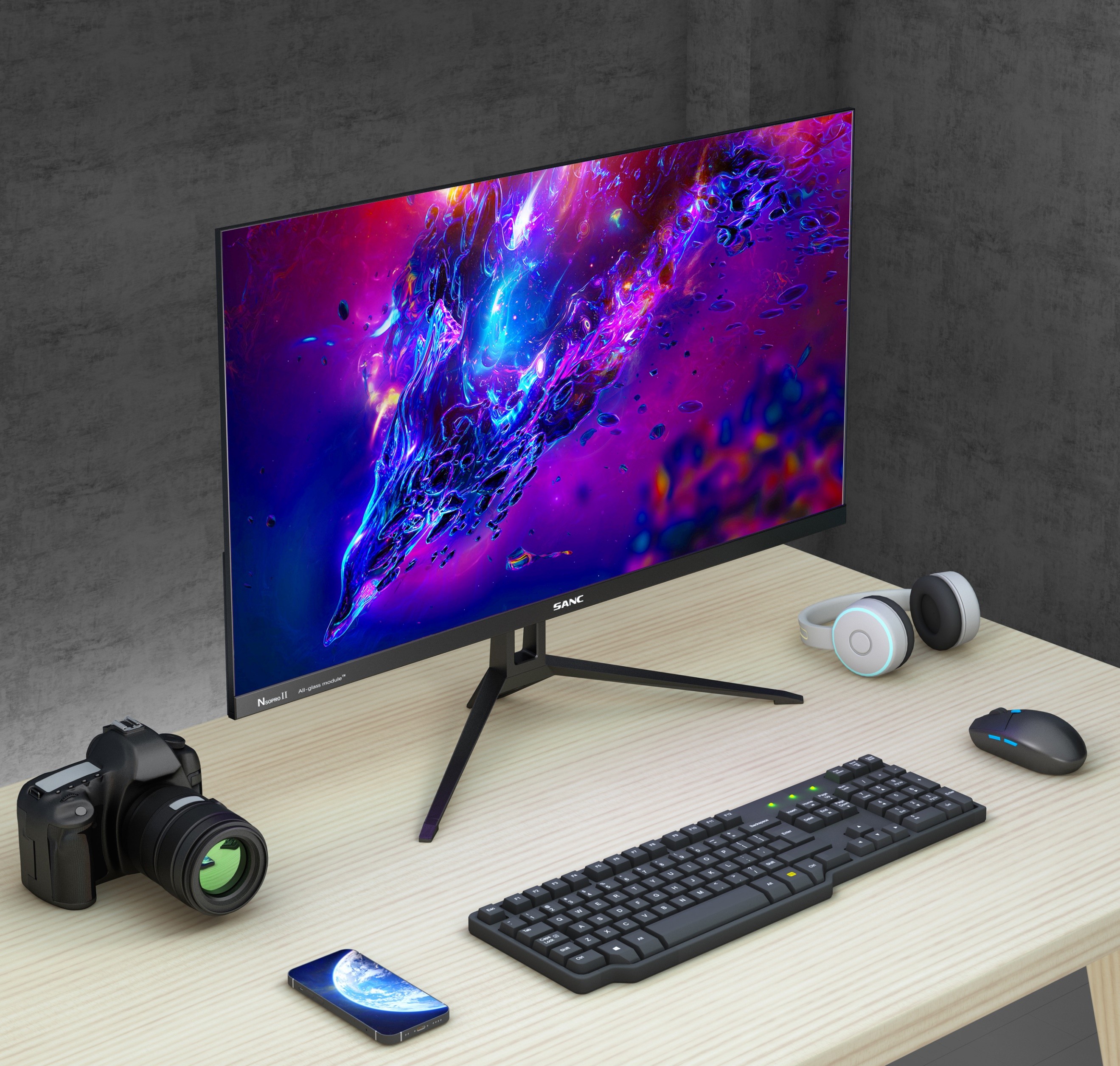 宿舍开黑显示器推荐,144hz,0漏光,sanc盛色 n50 pro2